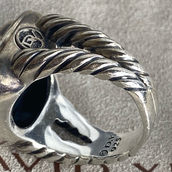 David Yurman Albion Black Onyx Ring 14MM - Picture 5 of 5